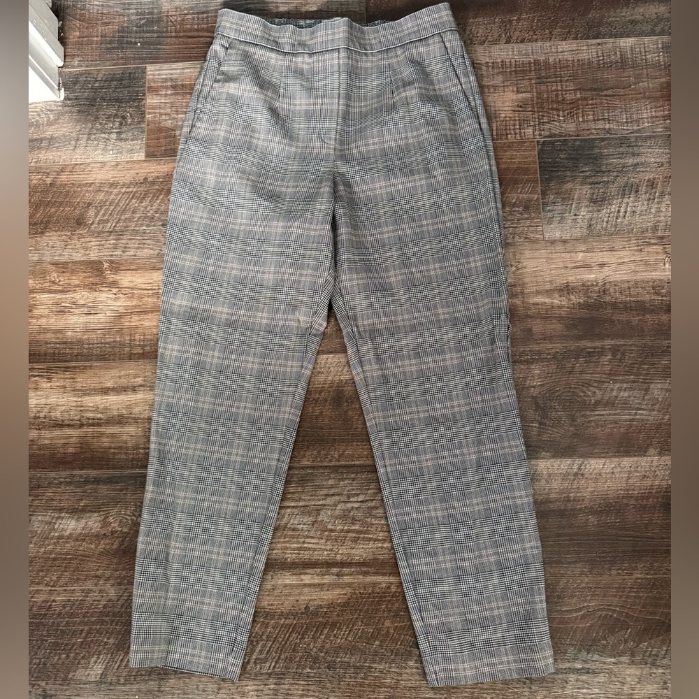 Babaton Women's Gray Checkered Trousers